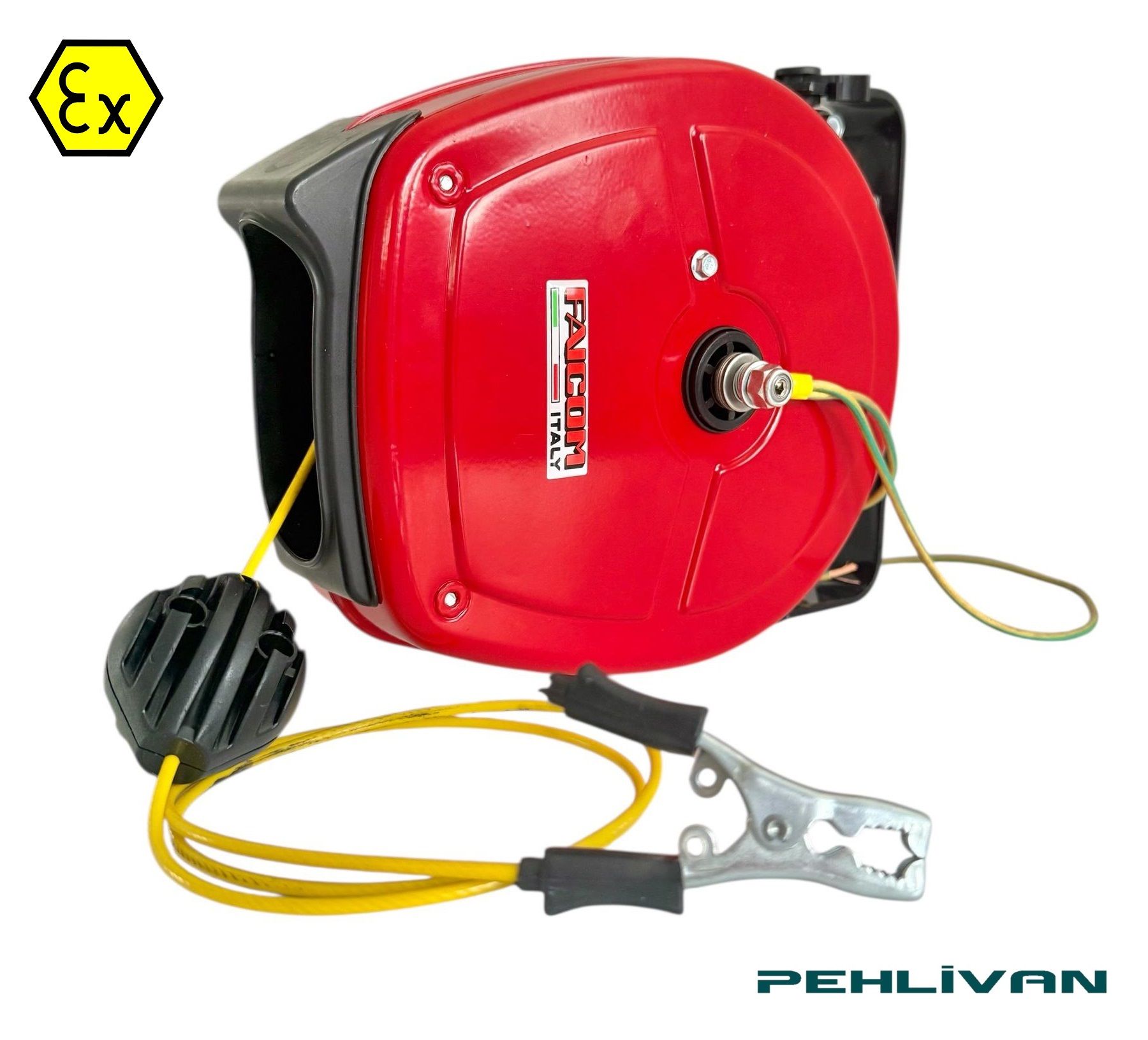 FAICOM Otomatik Topraklama Kablo Makarası (15m) ATEX